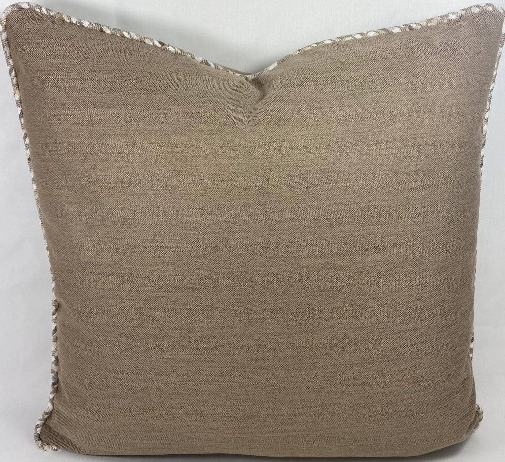 Luxury Outdoor Pillow – 22" × 22" – Brighton Sand