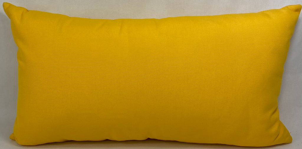 Luxury Outdoor Lumbar Pillow – 22" × 12" – Tangiers Sunshine