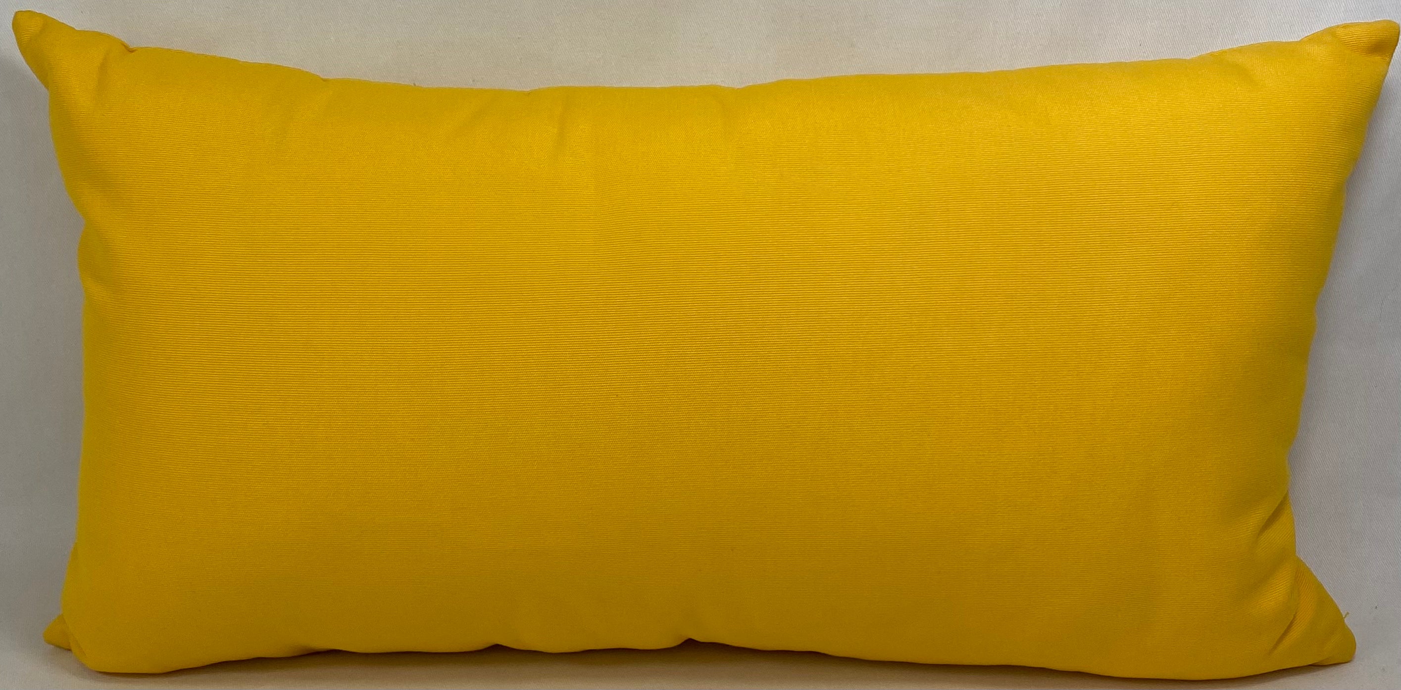 Luxury Outdoor Lumbar Pillow – 22" × 12" – Tangiers Sunshine
