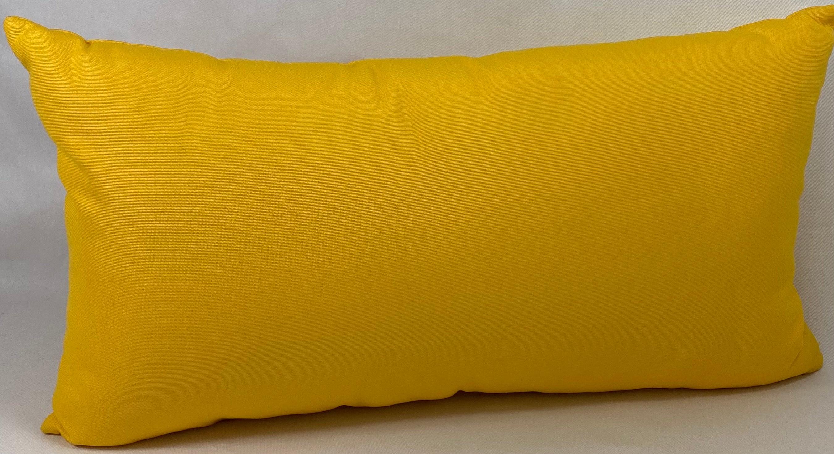 Luxury Outdoor Lumbar Pillow – 22" × 12" – Tangiers Sunshine