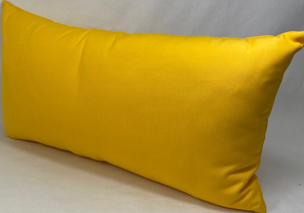 Luxury Outdoor Lumbar Pillow – 22" × 12" – Tangiers Sunshine