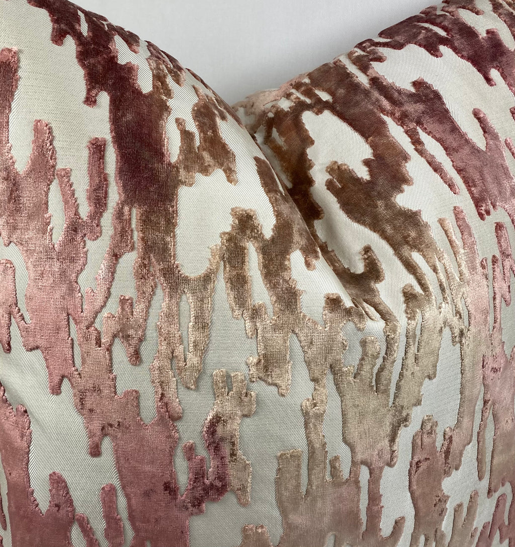 Luxury Pillow – 24" × 24" – Jervis Blush