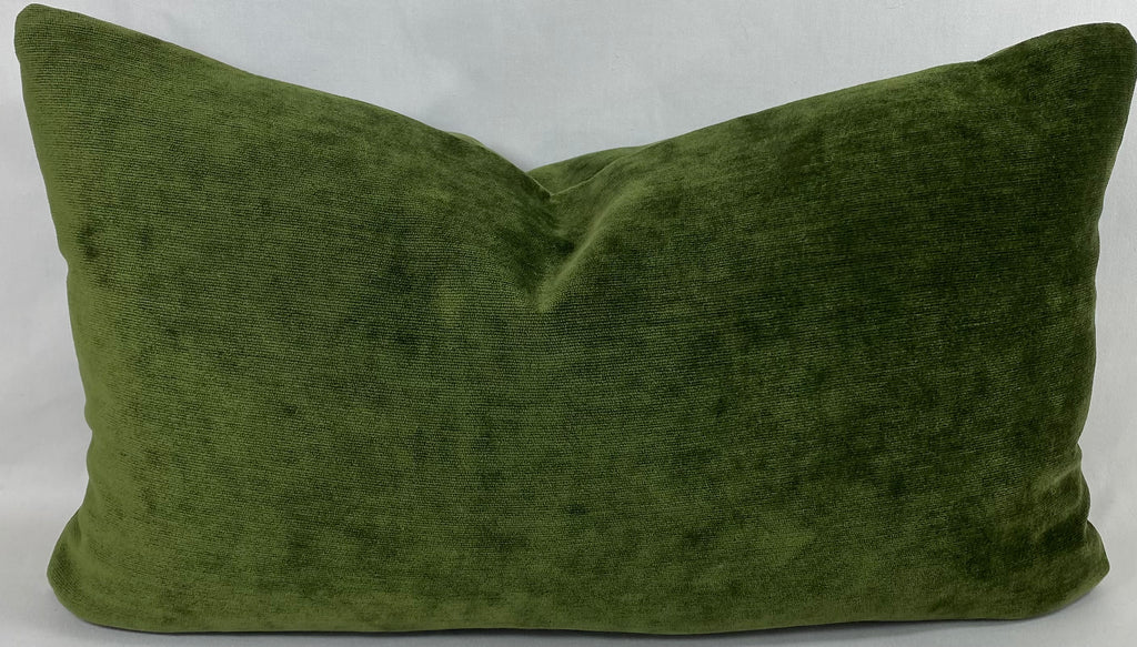 Luxury Lumbar Pillow – 24" × 14" – Olive Reserve
