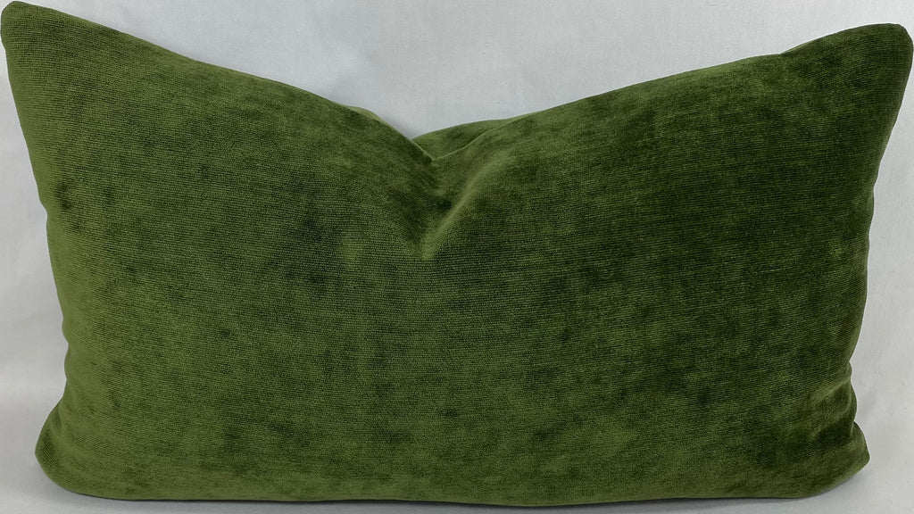 Luxury Lumbar Pillow – 24" × 14" – Olive Reserve
