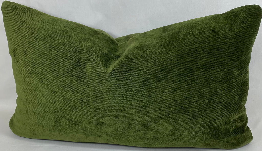 Luxury Lumbar Pillow – 24" × 14" – Olive Reserve
