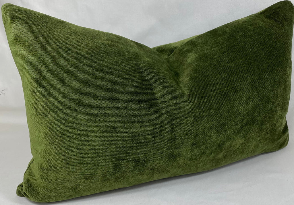 Luxury Lumbar Pillow – 24" × 14" – Olive Reserve
