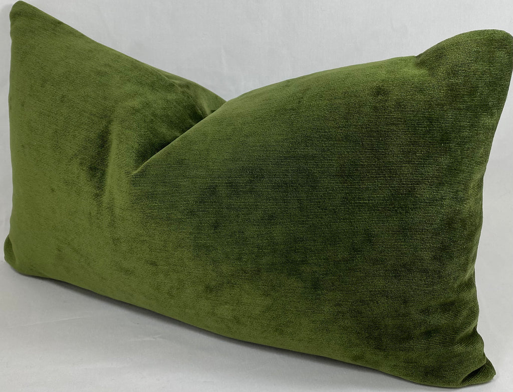Luxury Lumbar Pillow – 24" × 14" – Olive Reserve