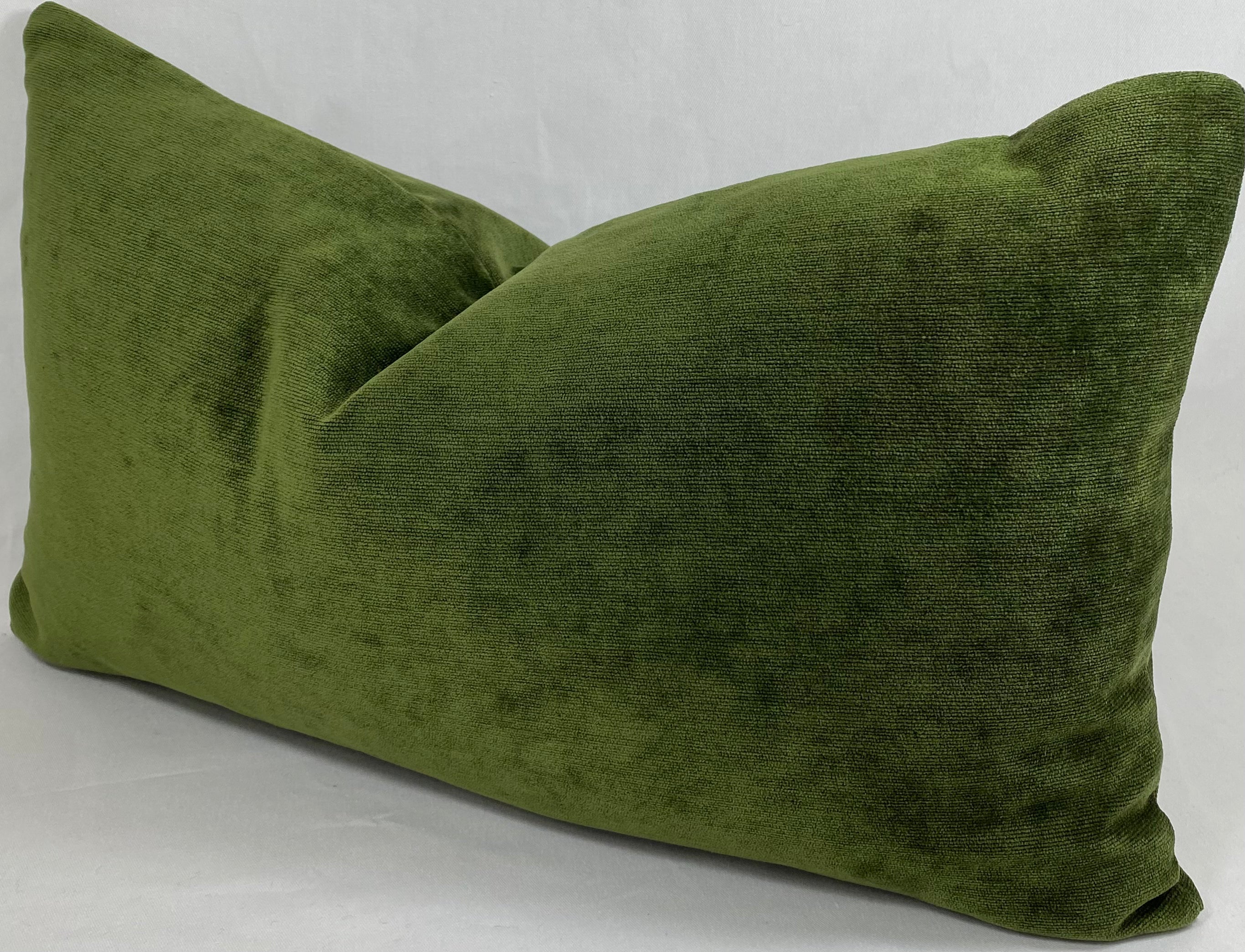 Luxury Lumbar Pillow – 24" × 14" – Olive Reserve