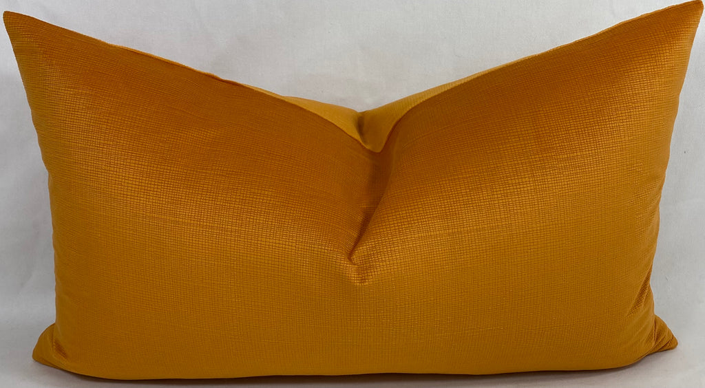 Luxury Lumbar Pillow – 24" × 14" – Naval Orange
