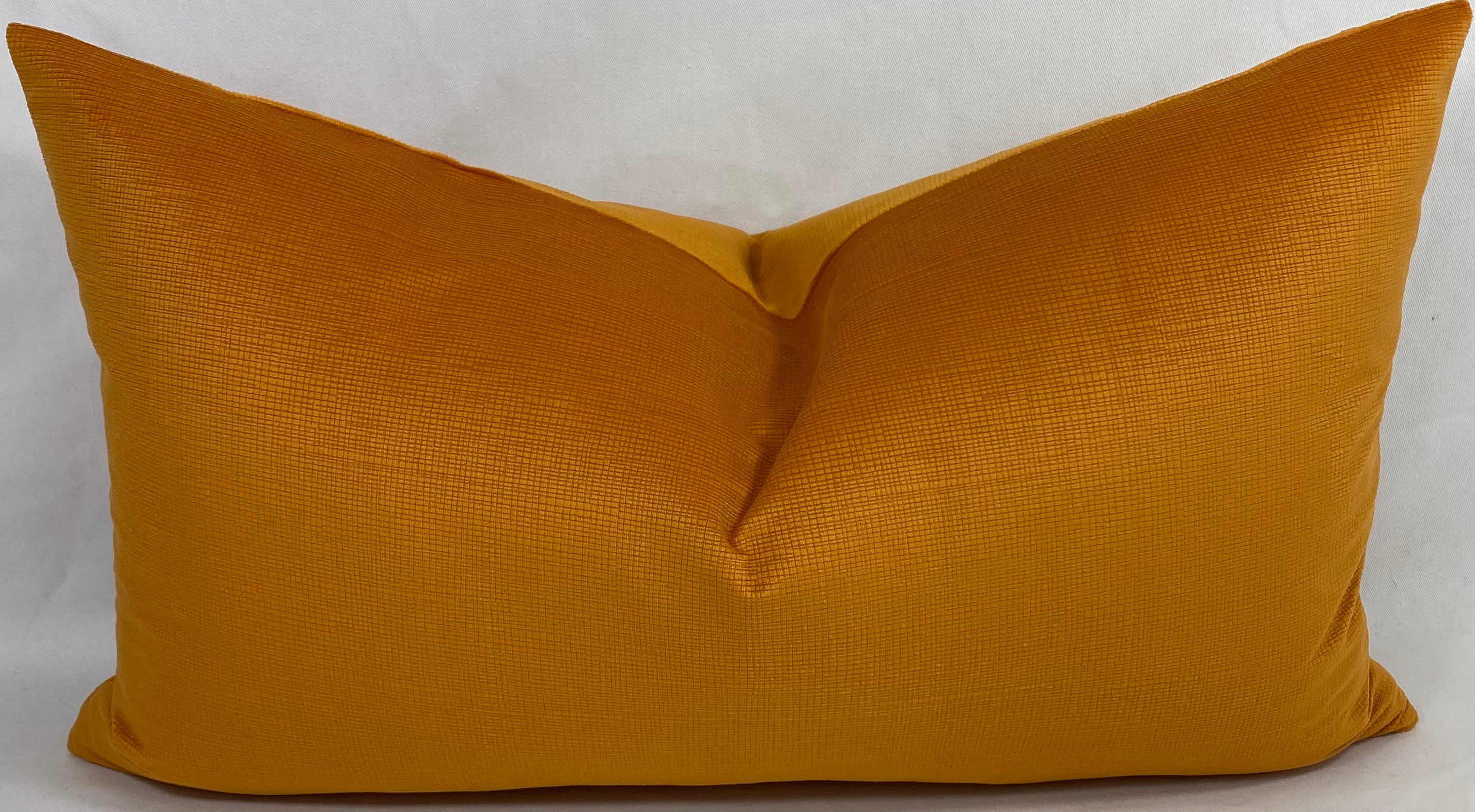Luxury Lumbar Pillow – 24" × 14" – Naval Orange