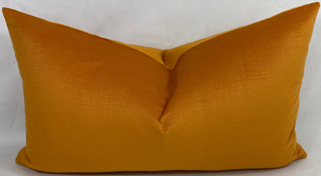 Luxury Lumbar Pillow – 24" × 14" – Naval Orange