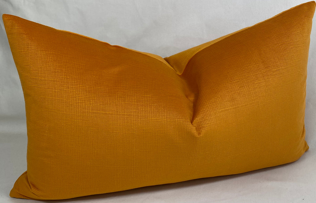 Luxury Lumbar Pillow – 24" × 14" – Naval Orange