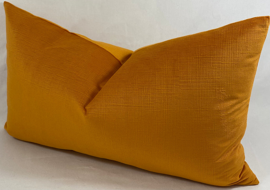 Luxury Lumbar Pillow – 24" × 14" – Naval Orange