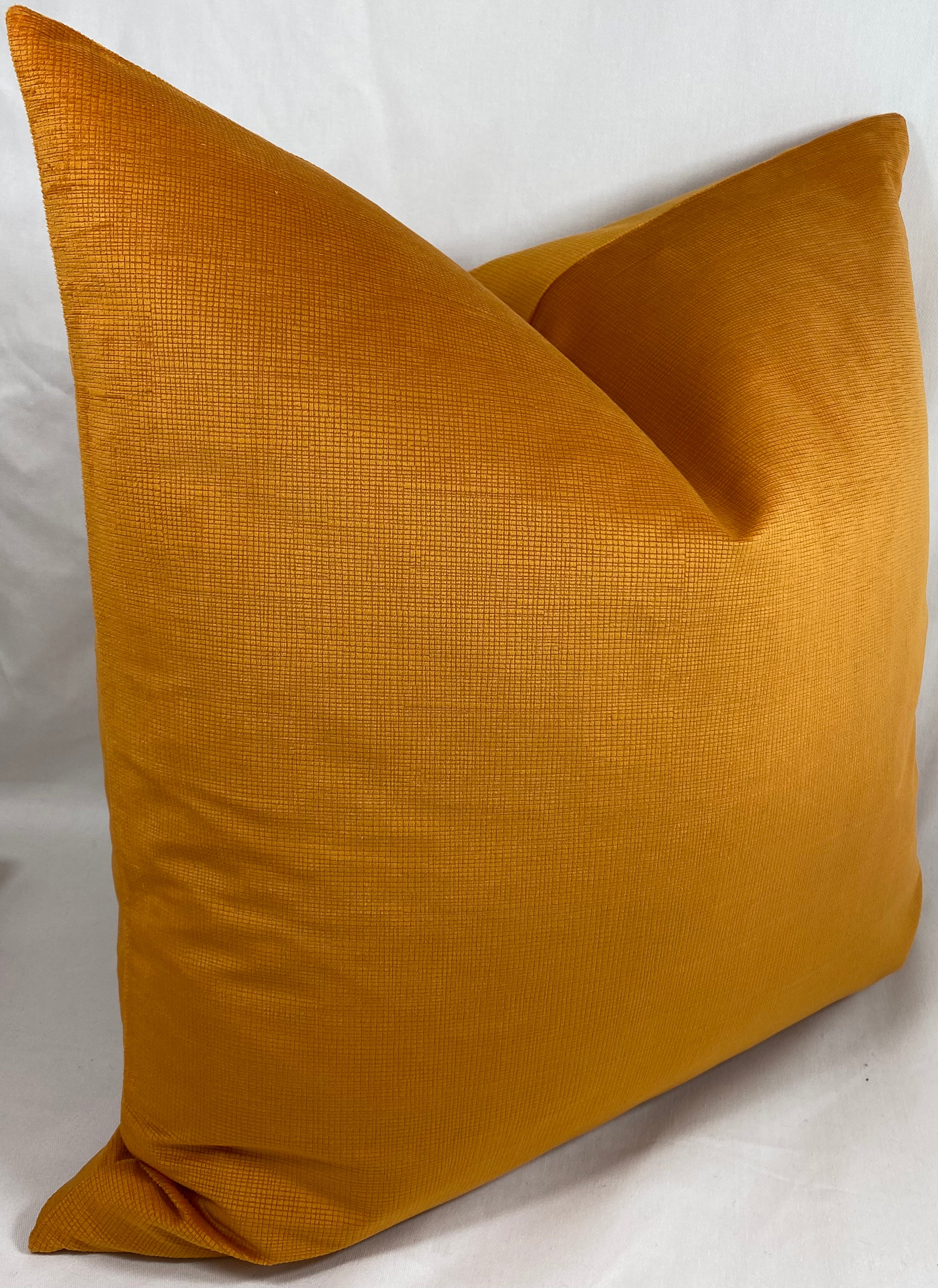 Luxury Pillow – 24" × 24" – Naval Orange