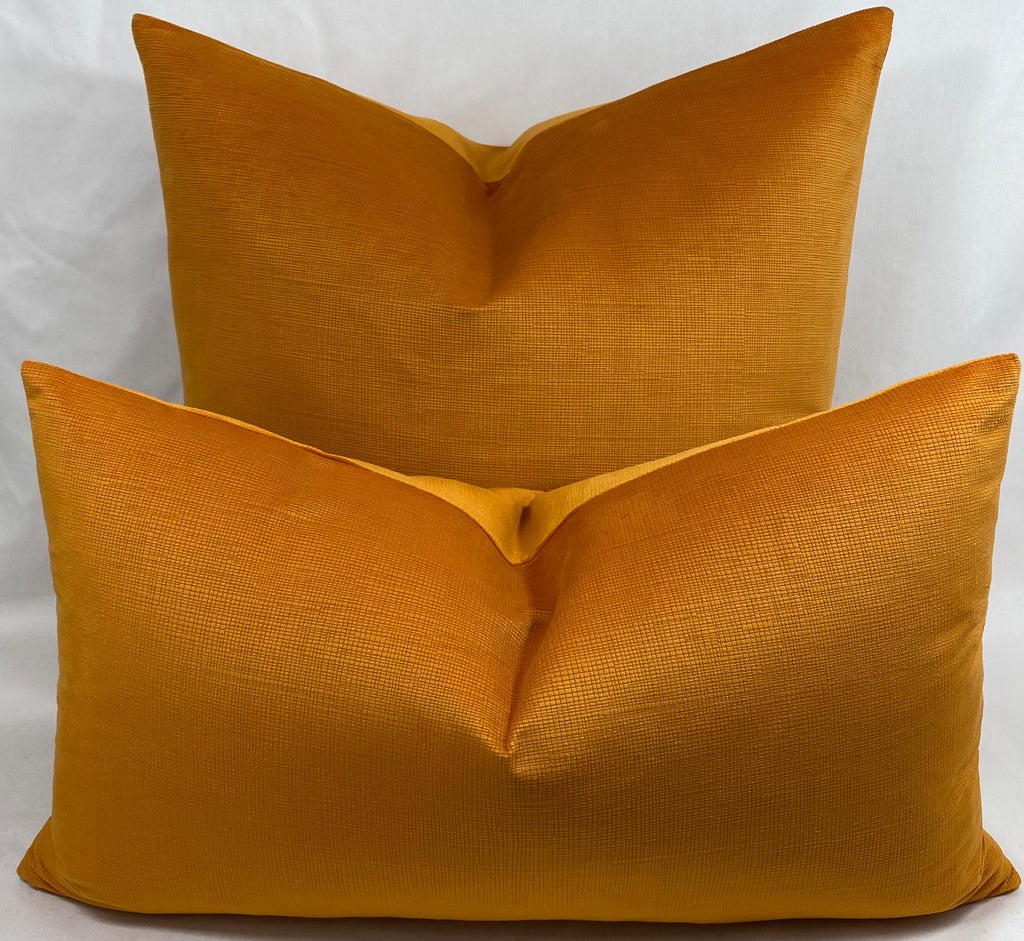 Luxury Lumbar Pillow – 24" × 14" – Naval Orange
