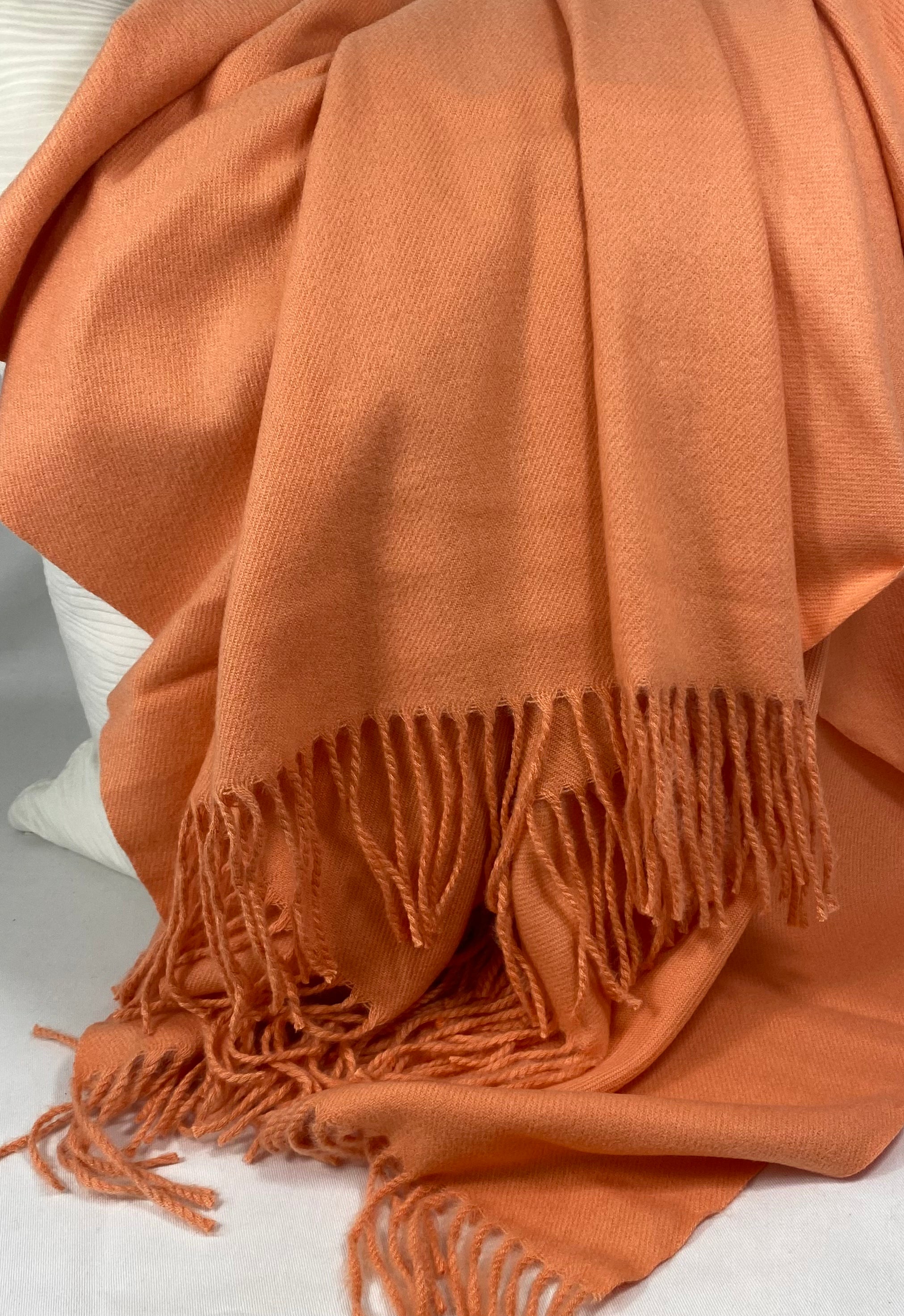 Luxury Throw – 50" × 68" – Edinburgh Melon