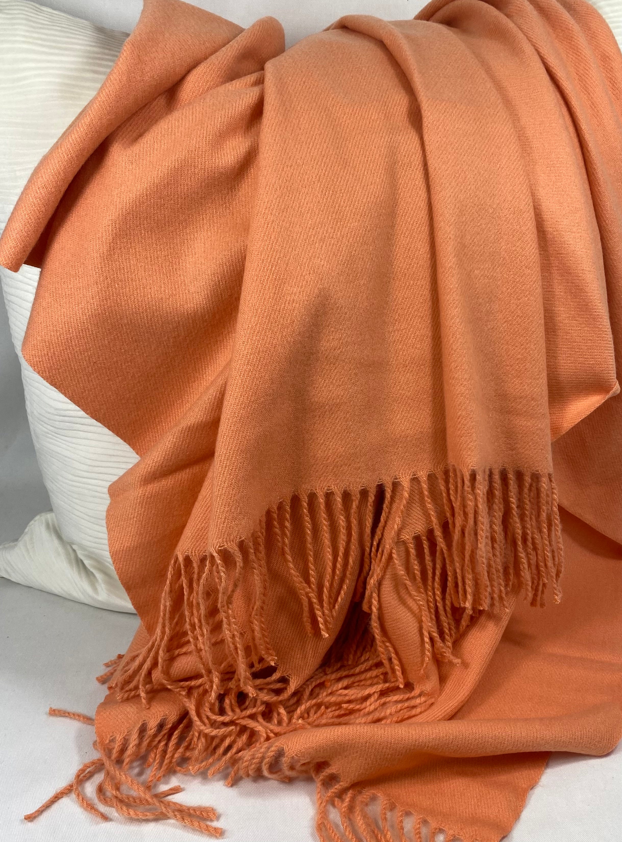 Luxury Throw – 50" × 68" – Edinburgh Melon