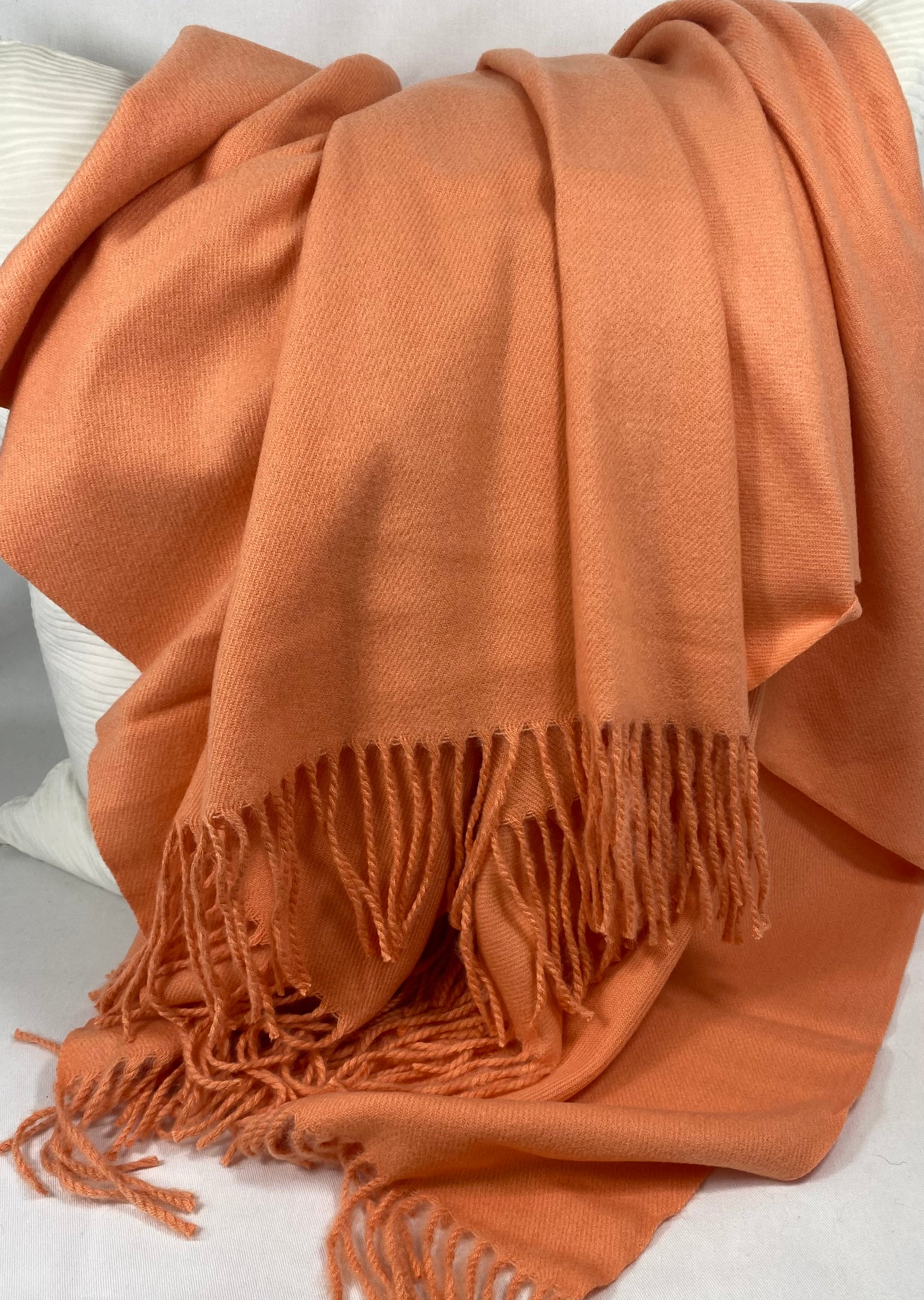 Luxury Throw – 50" × 68" – Edinburgh Melon