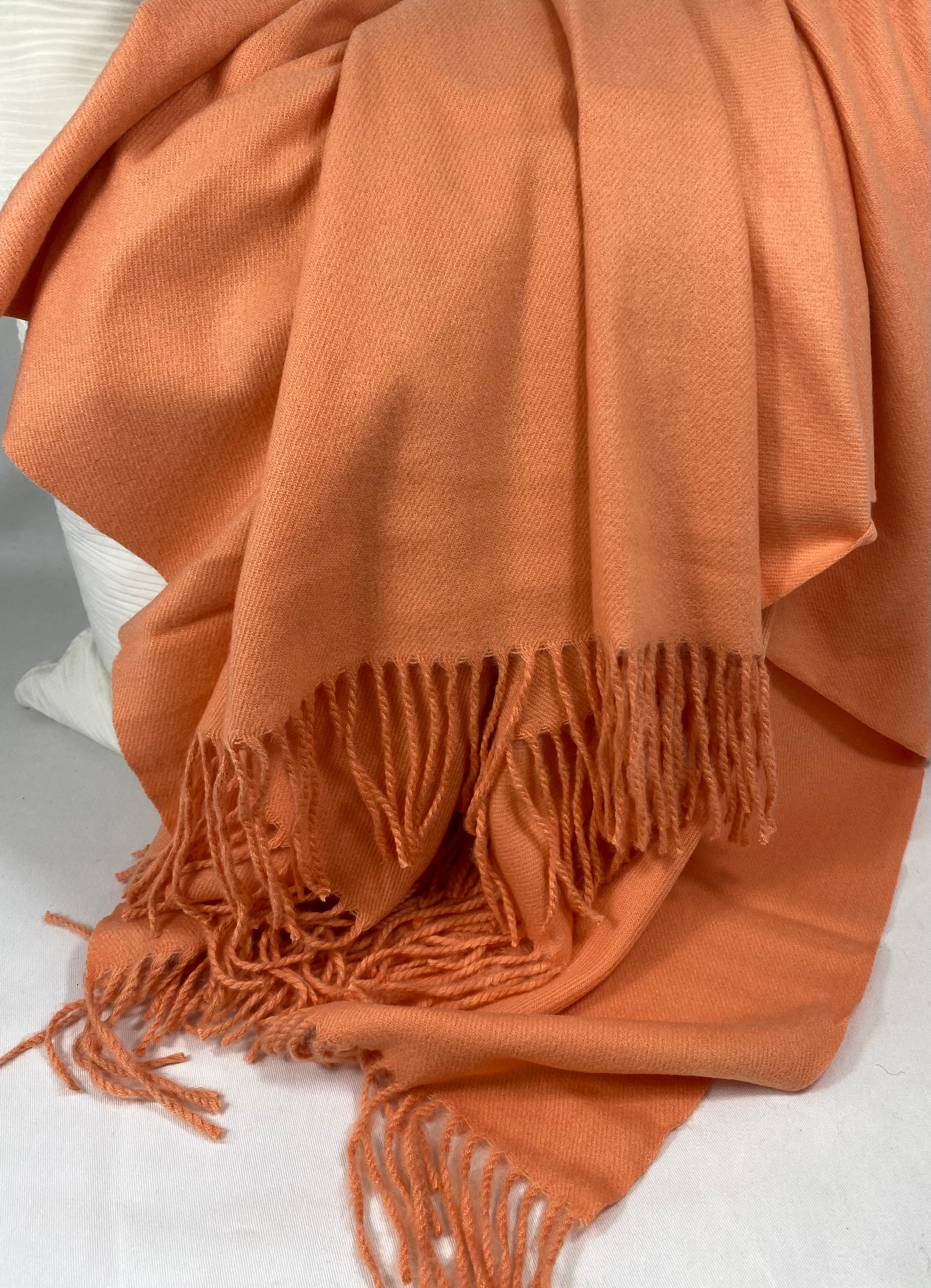 Luxury Throw – 50" × 68" – Edinburgh Melon