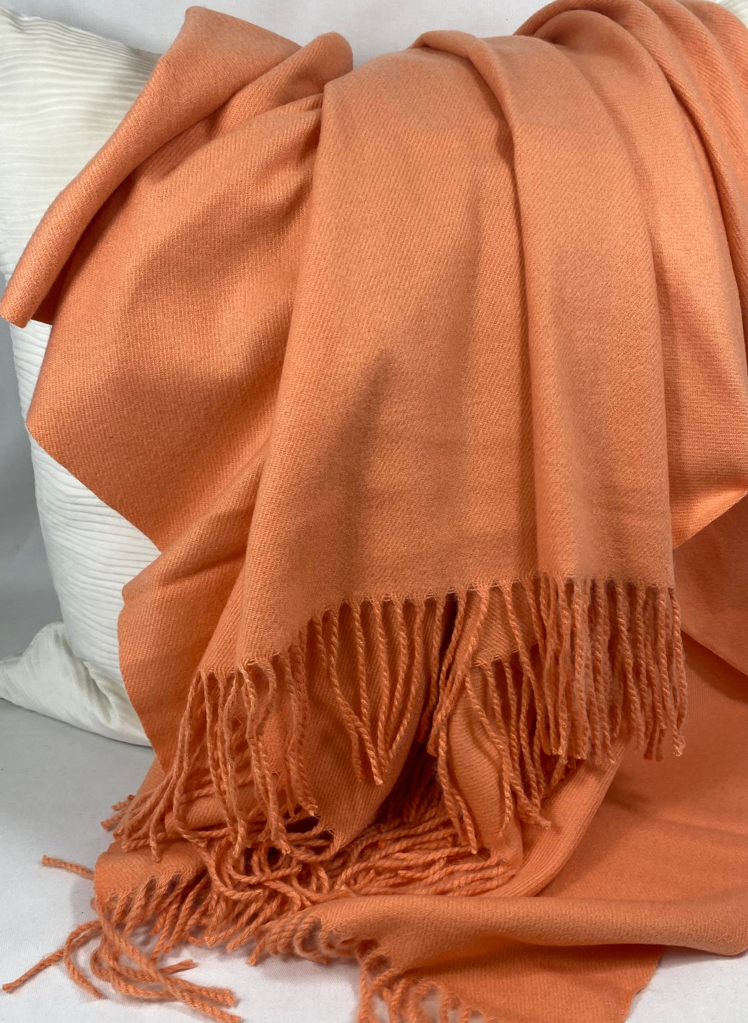 Luxury Throw – 50" × 68" – Edinburgh Melon
