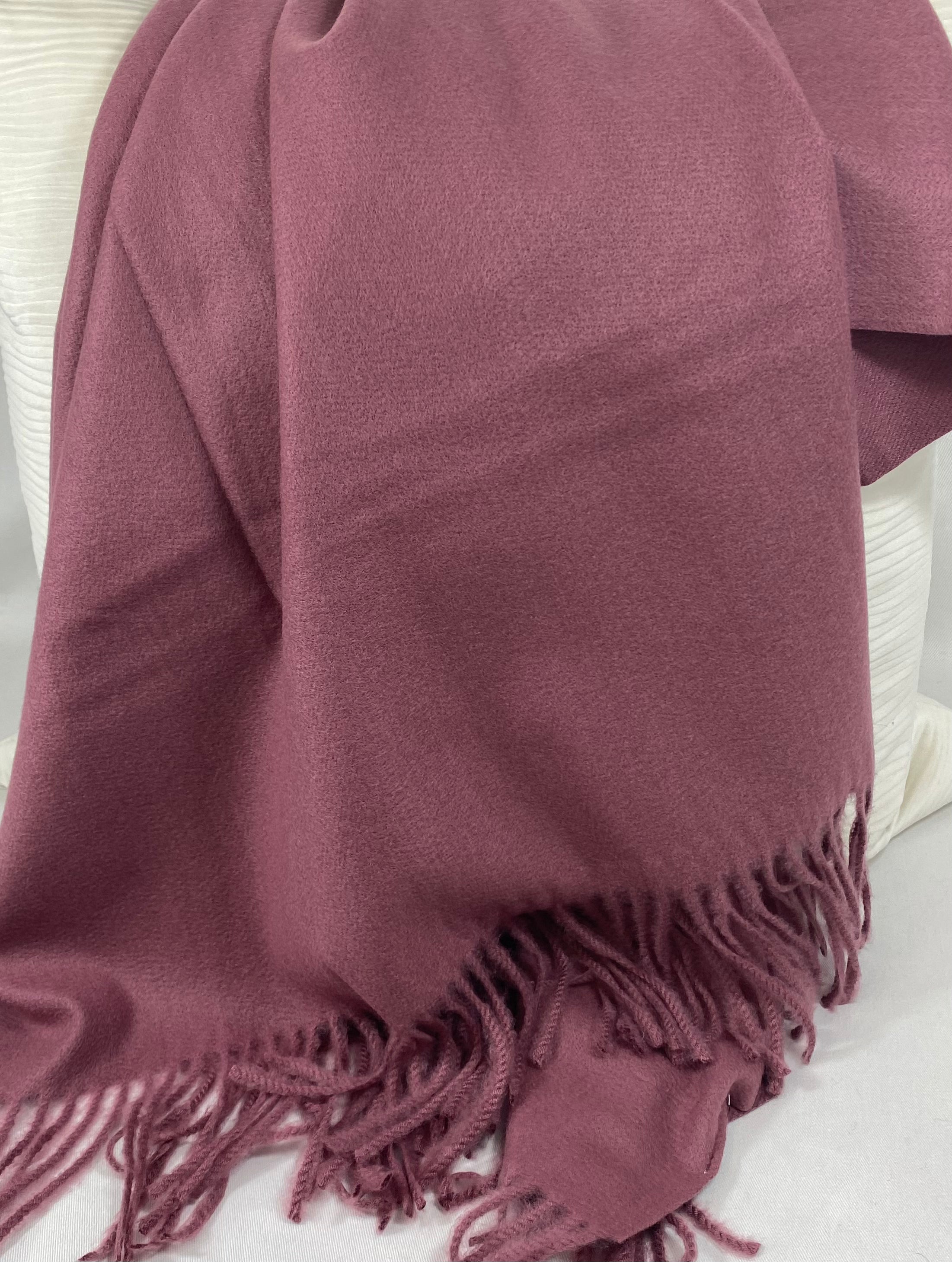 Luxury Throw – 50" × 68" – Edinburgh Crushed Berry