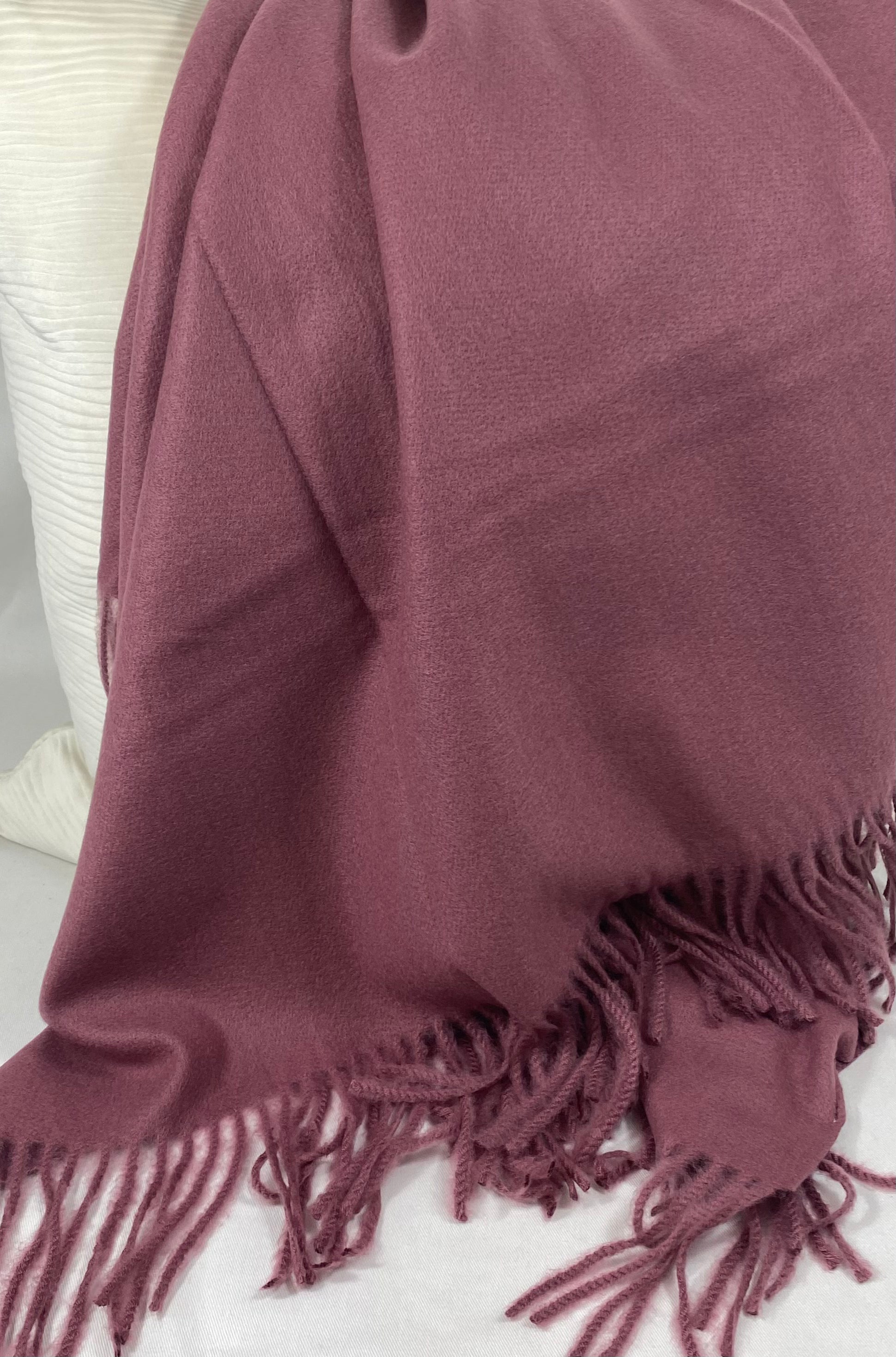 Luxury Throw – 50" × 68" – Edinburgh Crushed Berry