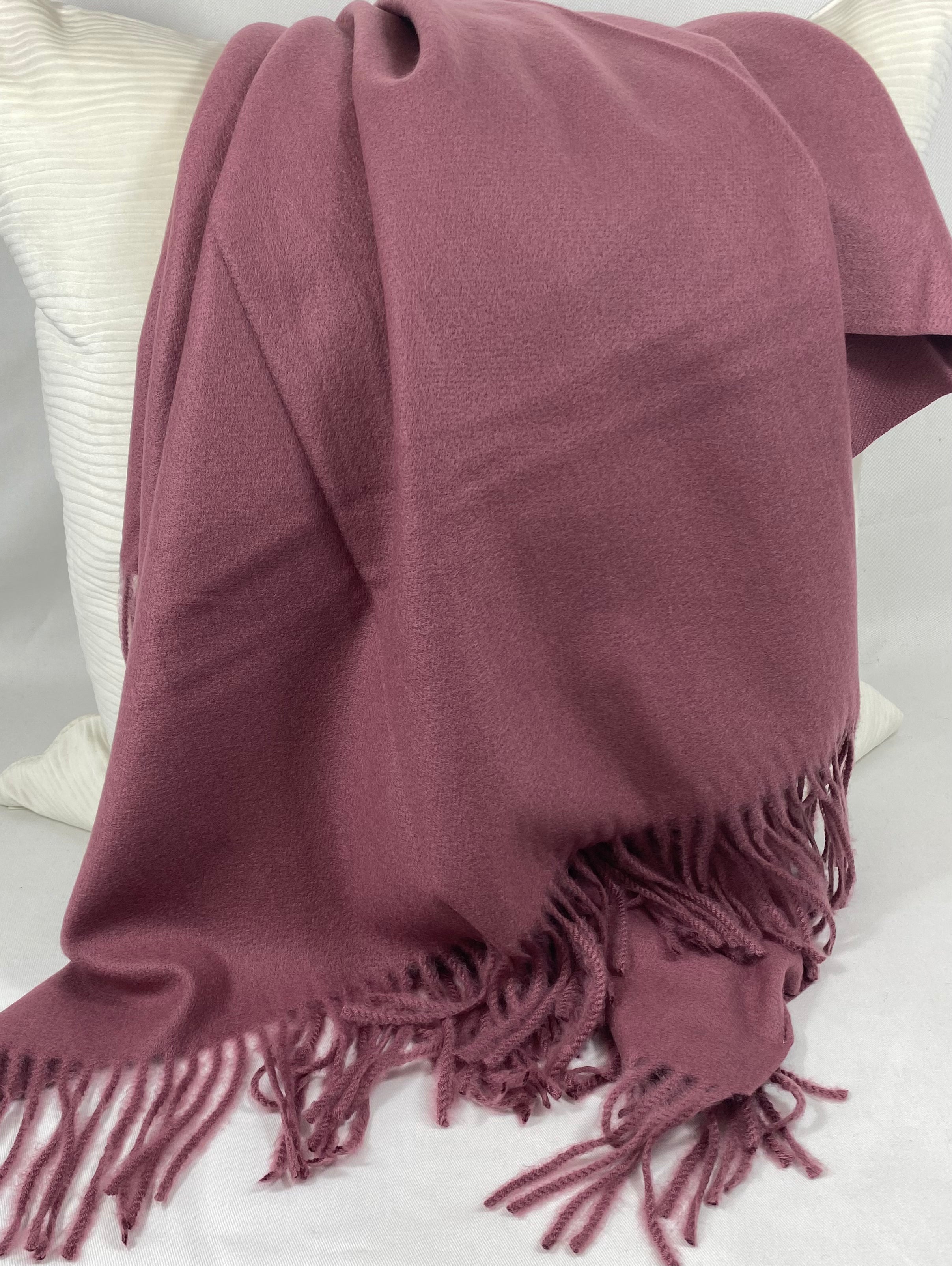 Luxury Throw – 50" × 68" – Edinburgh Crushed Berry