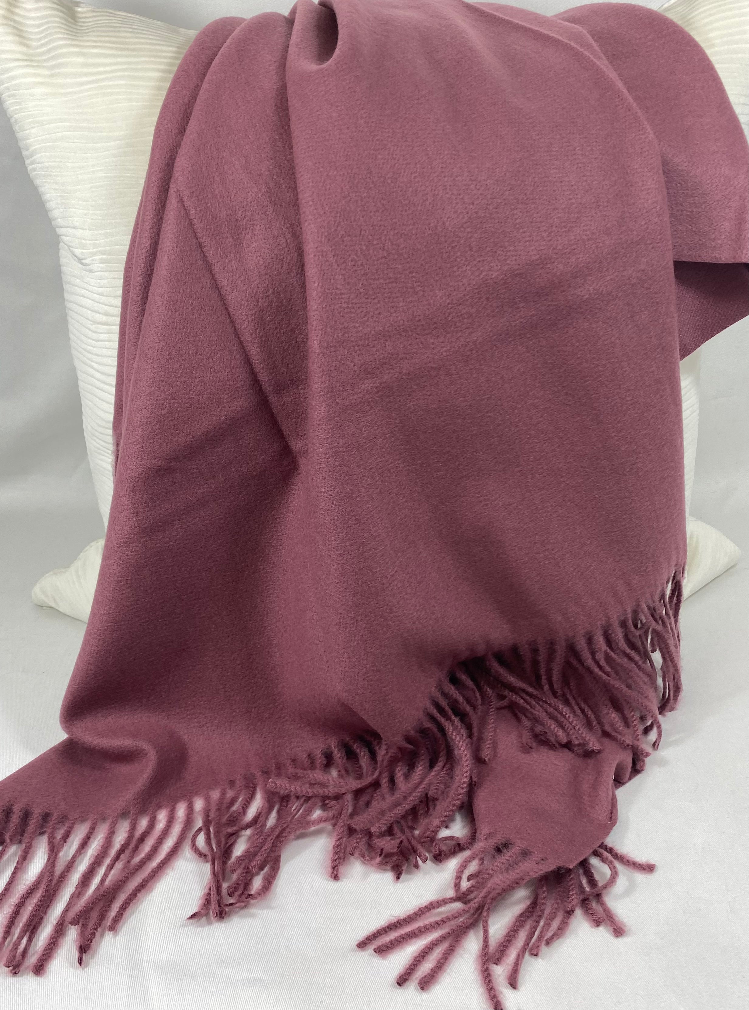 Luxury Throw – 50" × 68" – Edinburgh Crushed Berry