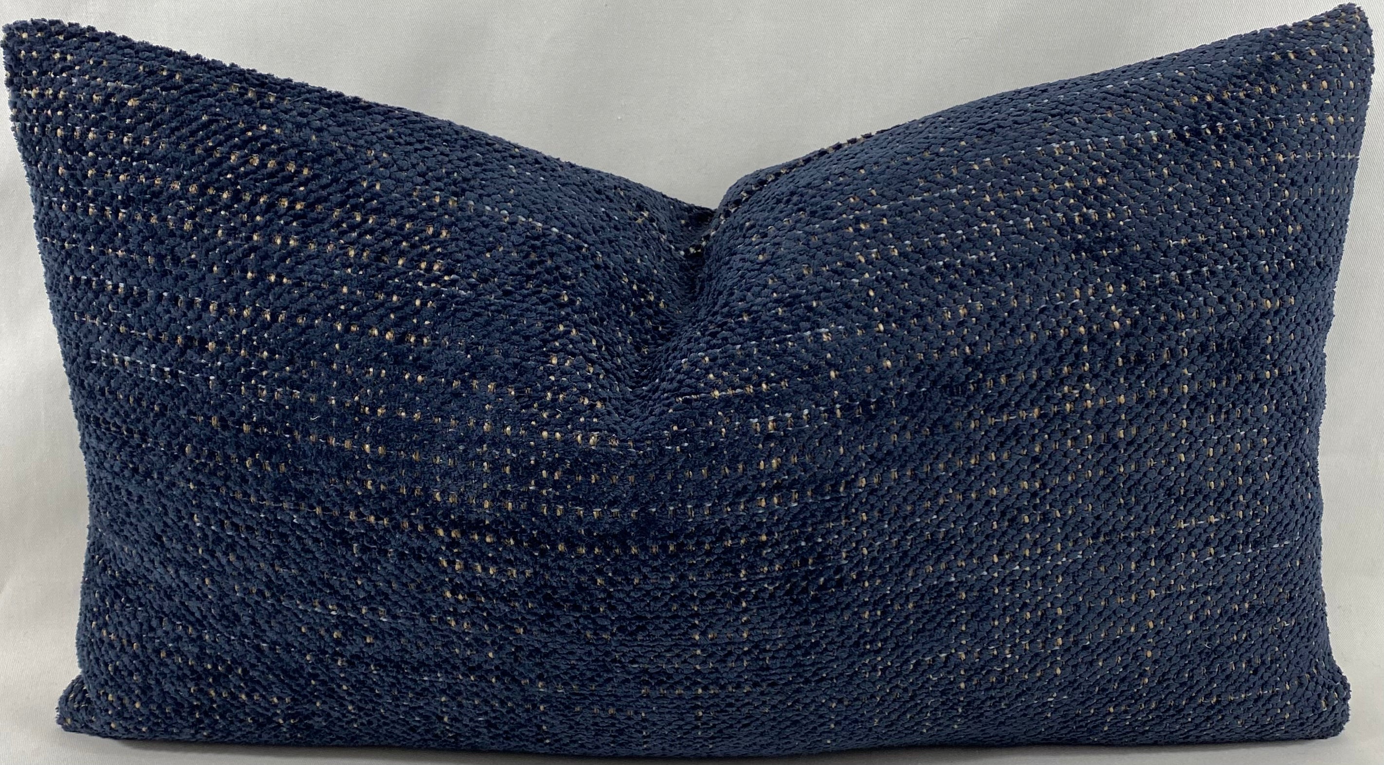 Luxury Lumbar Pillow – 24" × 14" – Midnight Brass