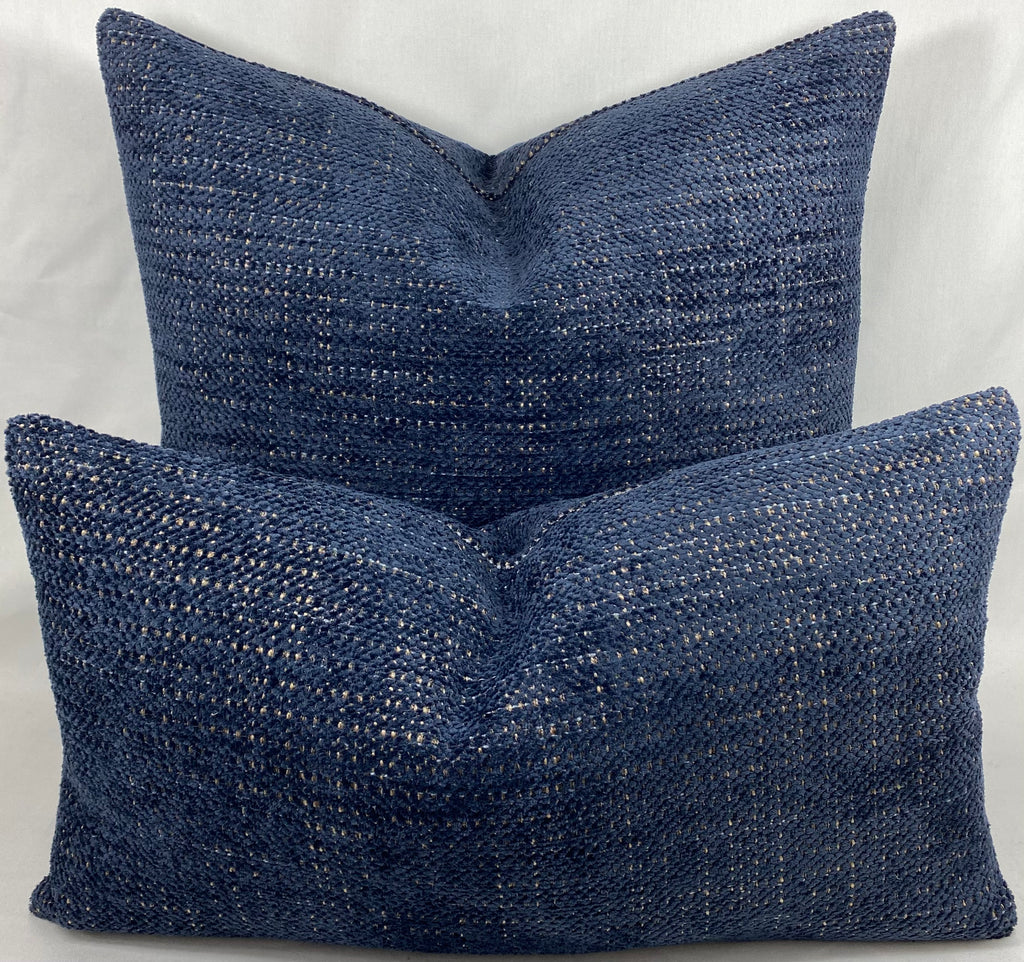 Luxury Lumbar Pillow – 24" × 14" – Midnight Brass