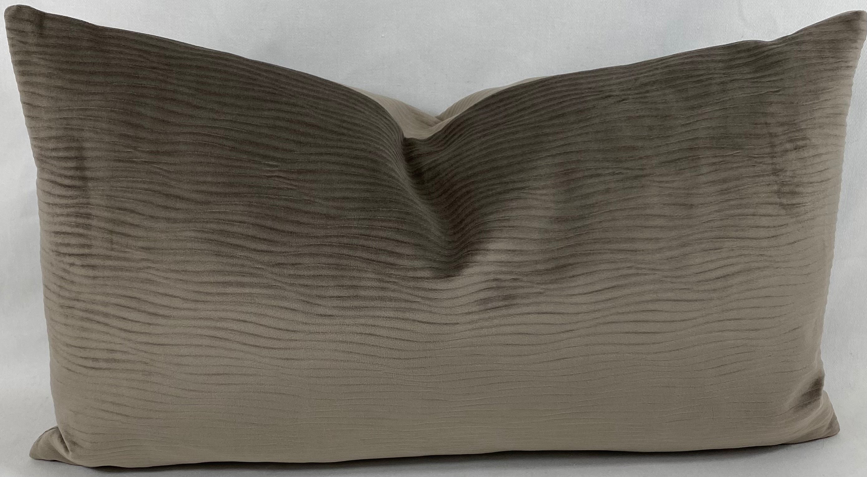 Luxury Lumbar Pillow – 24" × 14" – Stream Mushroom