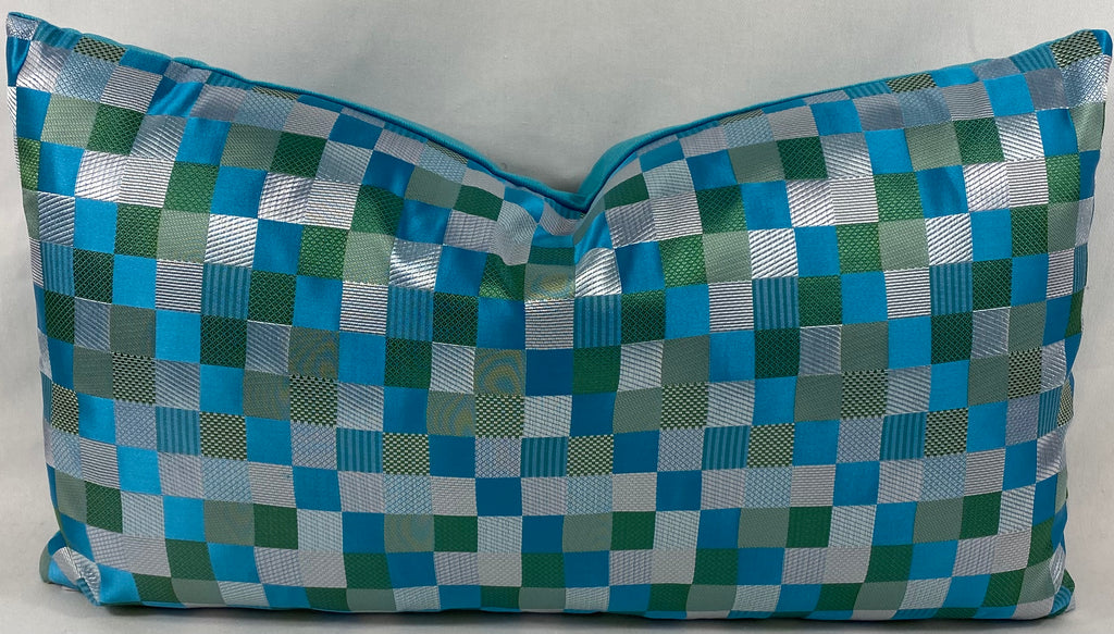 Luxury Lumbar Pillow – 24" × 14" – Cubit Aqua