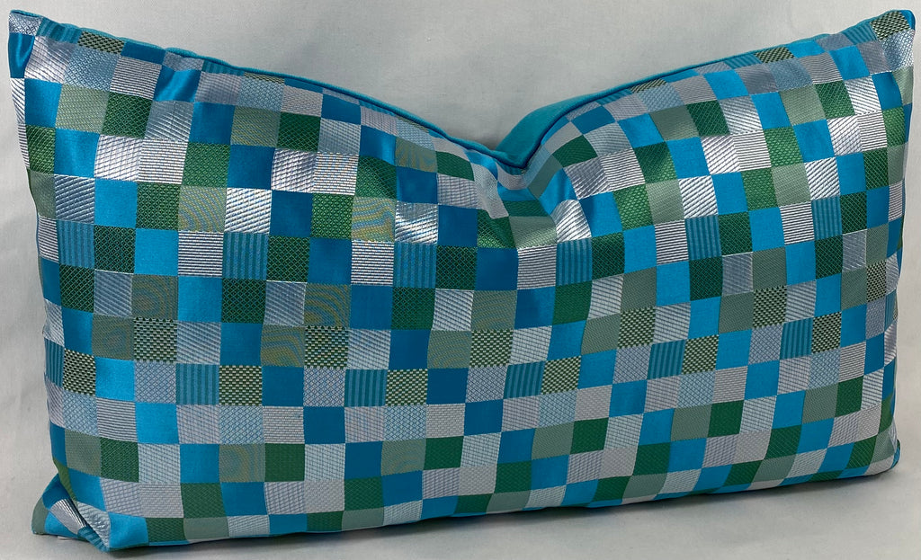 Luxury Lumbar Pillow – 24" × 14" – Cubit Aqua