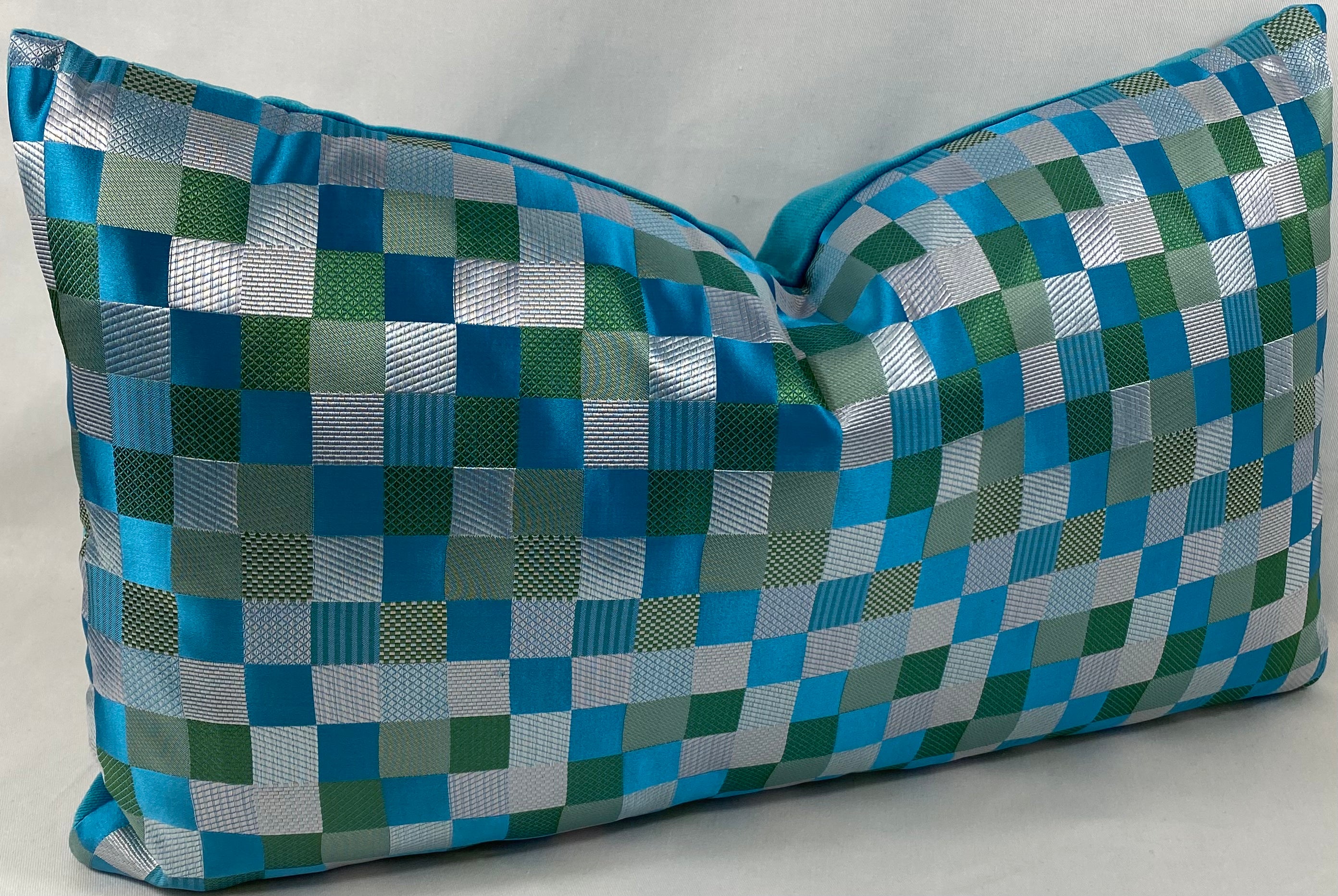 Luxury Lumbar Pillow – 24" × 14" – Cubit Aqua
