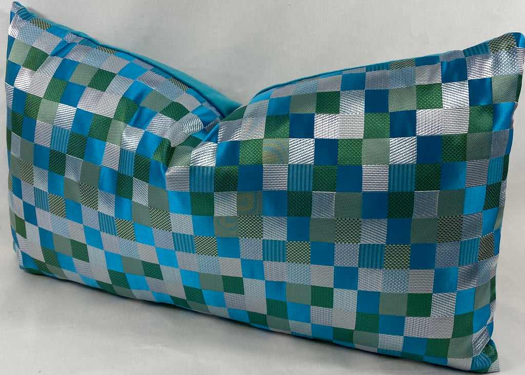 Luxury Lumbar Pillow – 24" × 14" – Cubit Aqua