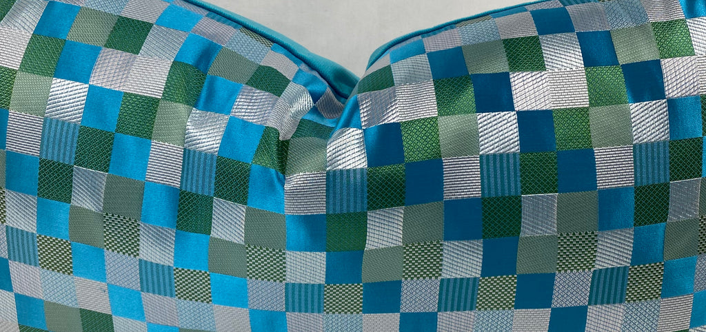 Luxury Lumbar Pillow – 24" × 14" – Cubit Aqua