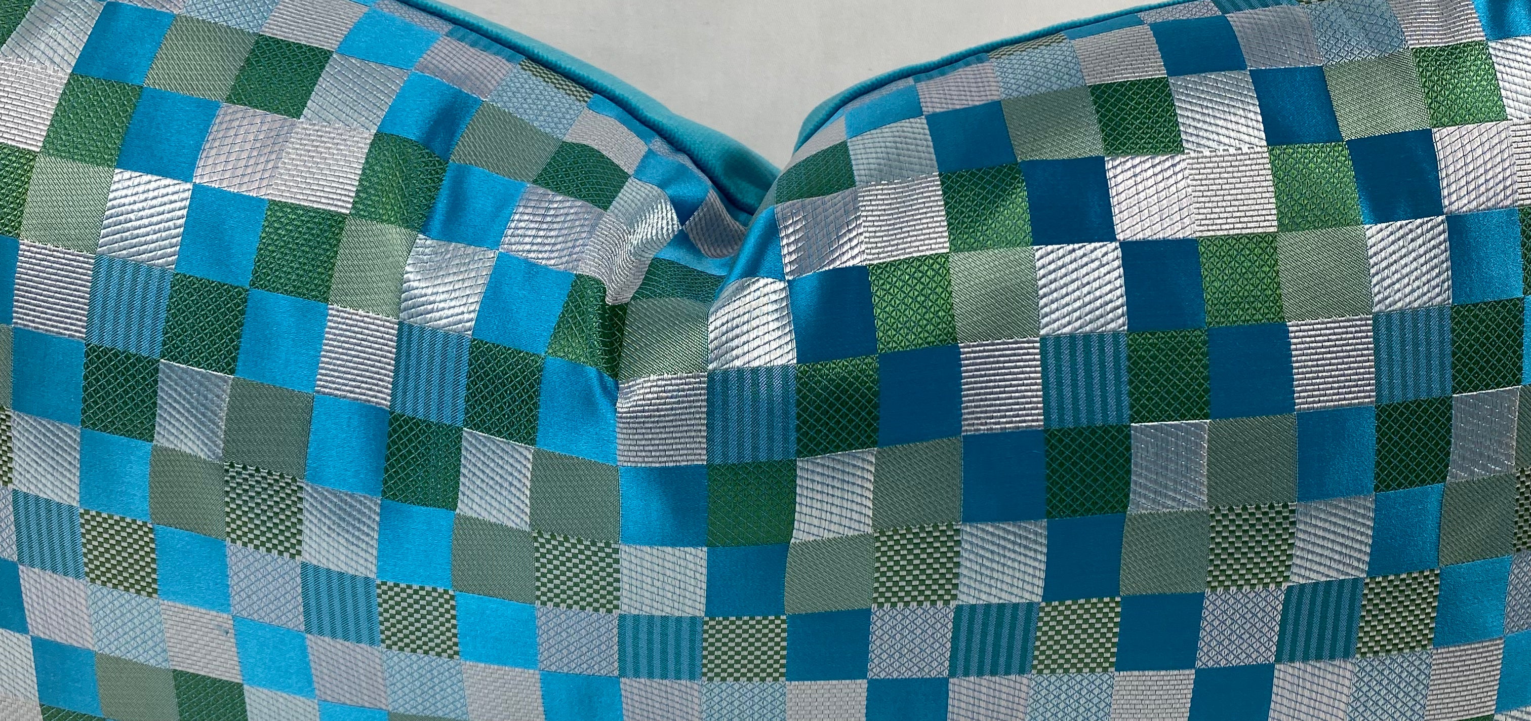 Luxury Lumbar Pillow – 24" × 14" – Cubit Aqua
