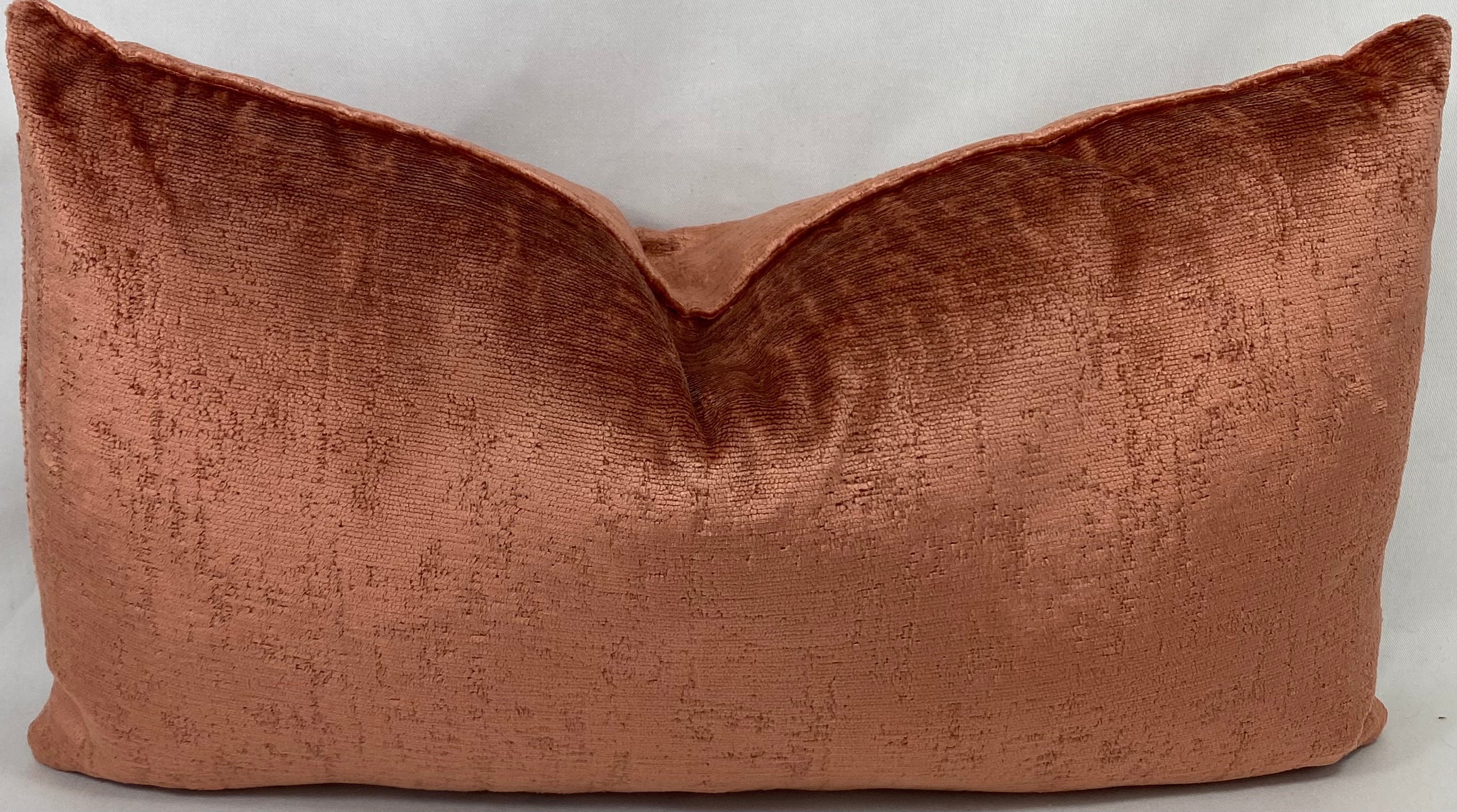 Luxury Lumbar Pillow – 24" × 14" – Hamlet Salmon
