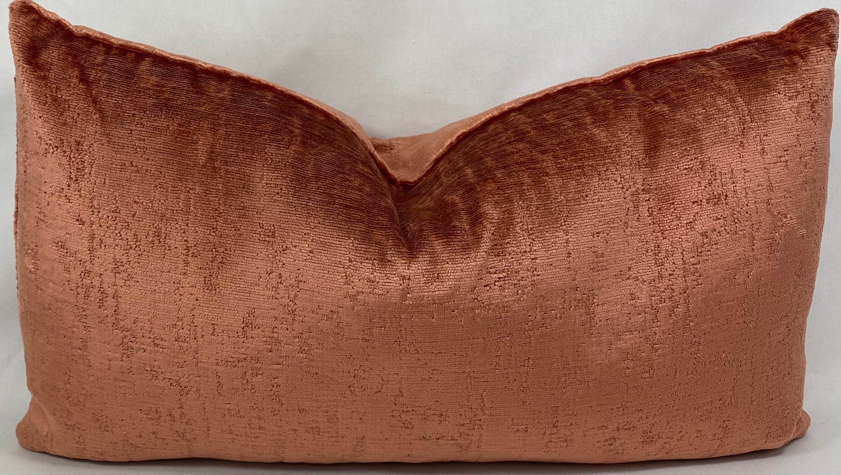 Luxury Lumbar Pillow – 24" × 14" – Hamlet Salmon