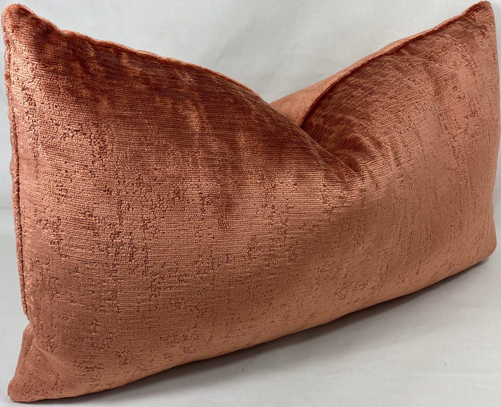 Luxury Lumbar Pillow – 24" × 14" – Hamlet Salmon