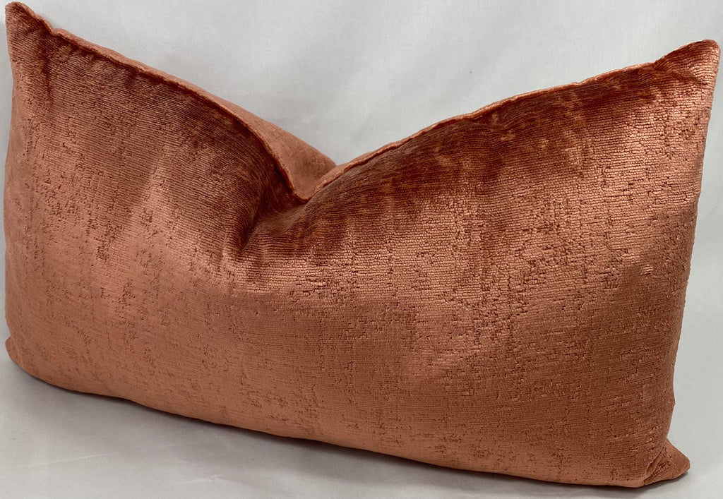 Luxury Lumbar Pillow – 24" × 14" – Hamlet Salmon