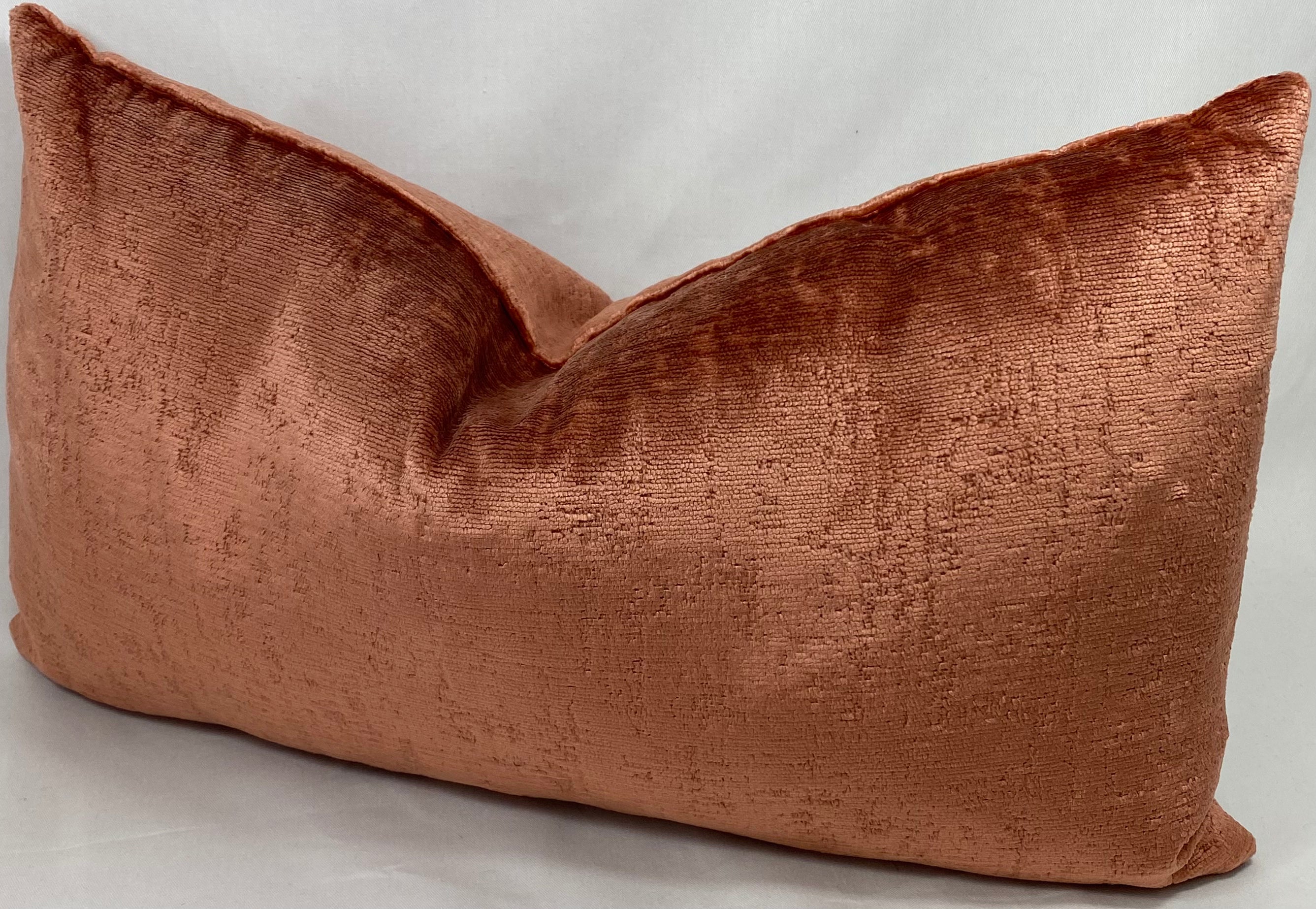 Luxury Lumbar Pillow – 24" × 14" – Hamlet Salmon