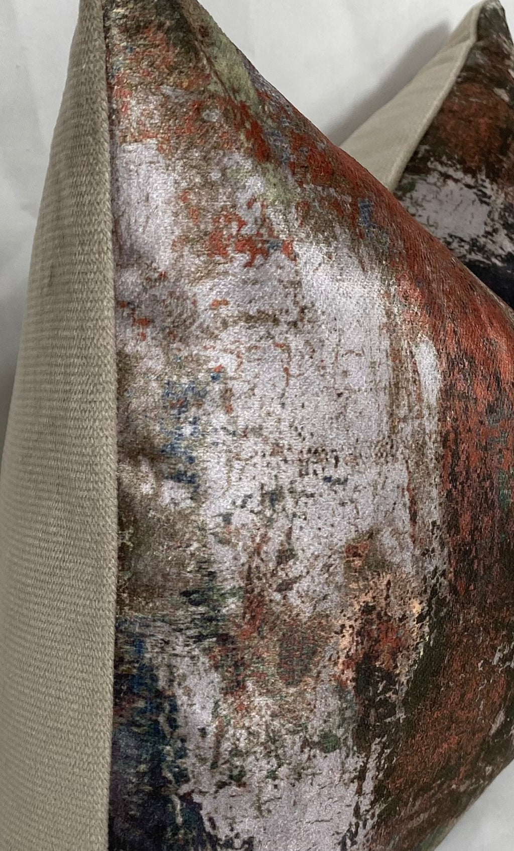 Luxury Lumbar Pillow – 24" × 14" – Reverie Carmine
