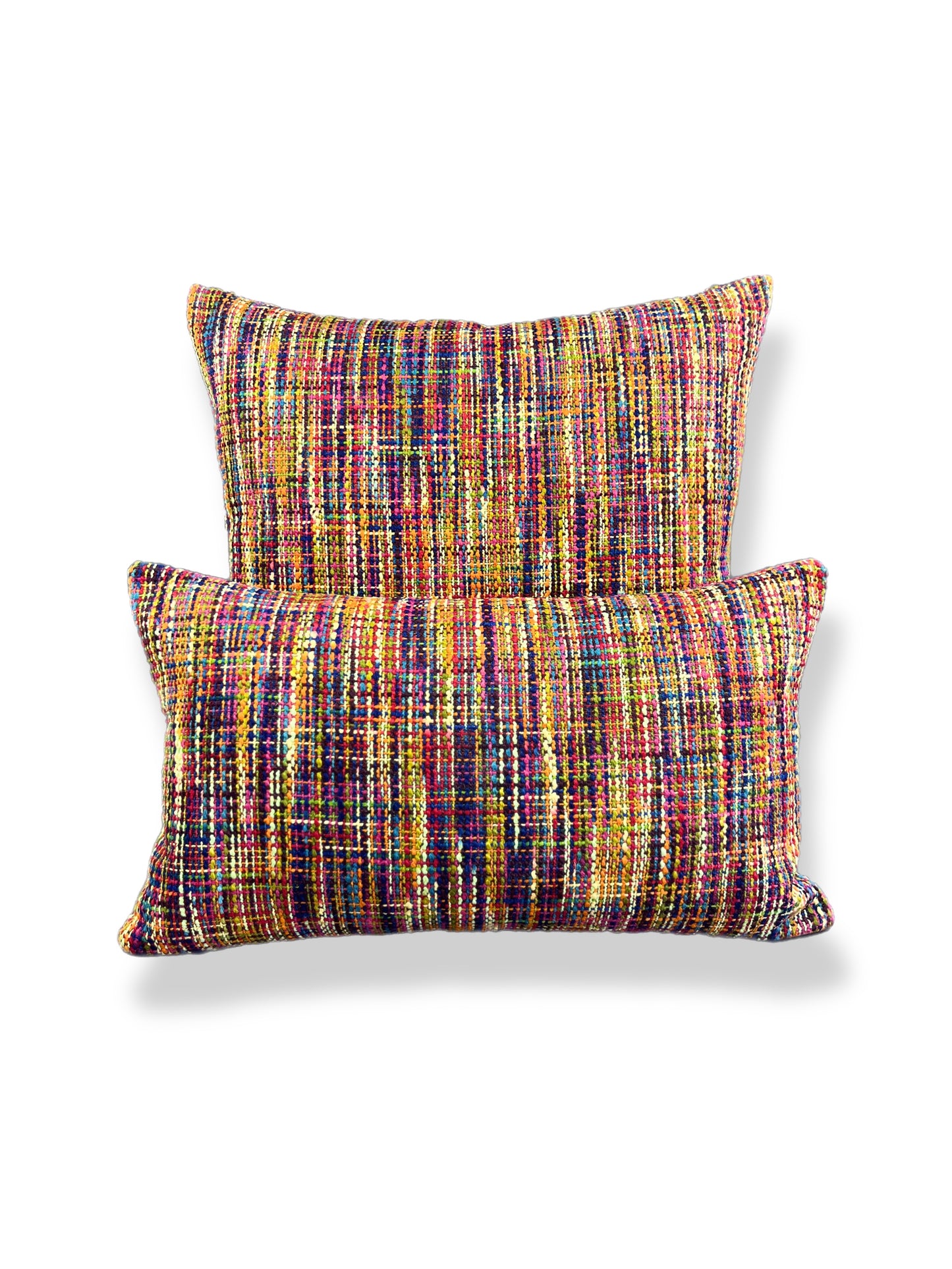 Luxury Lumbar Pillow - 24” x 14” - Dream Weaver; Luscious woven fabric of many colors