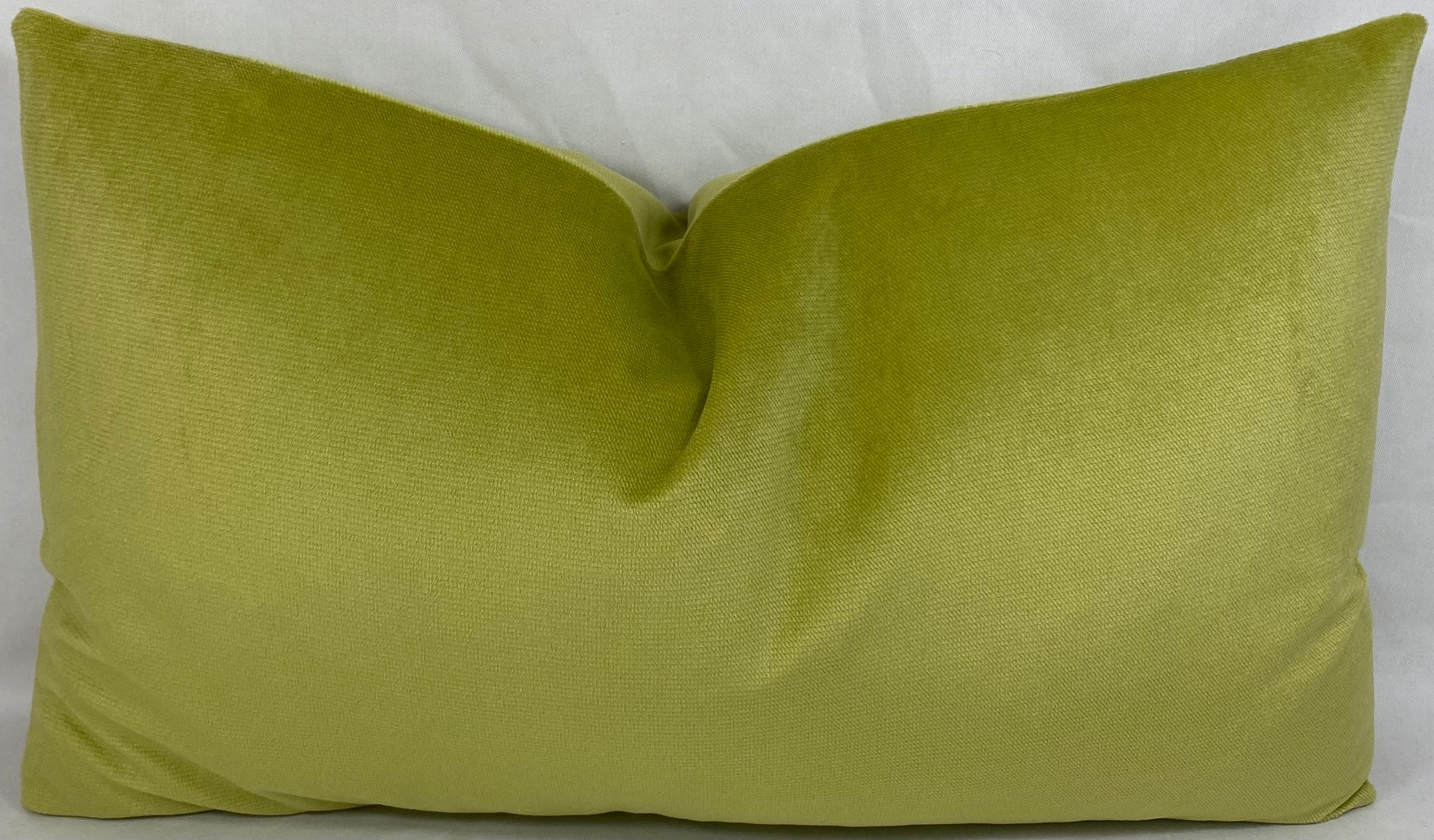 Luxury Lumbar Pillow – 24" × 14" – Belvedere Lime