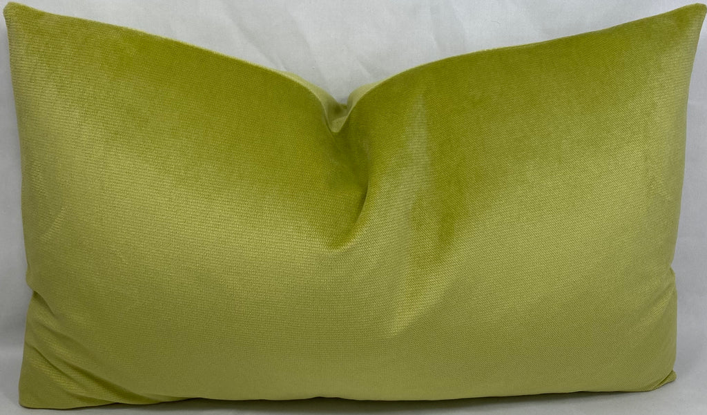 Luxury Lumbar Pillow – 24" × 14" – Belvedere Lime