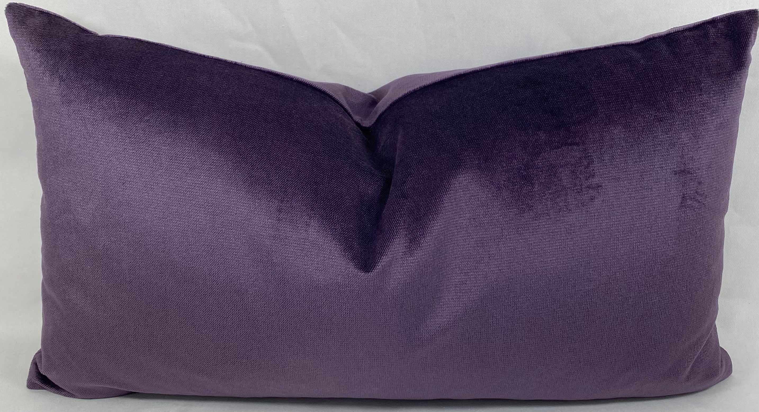 Luxury Lumbar Pillow – 24" × 14" – Belvedere Amethyst