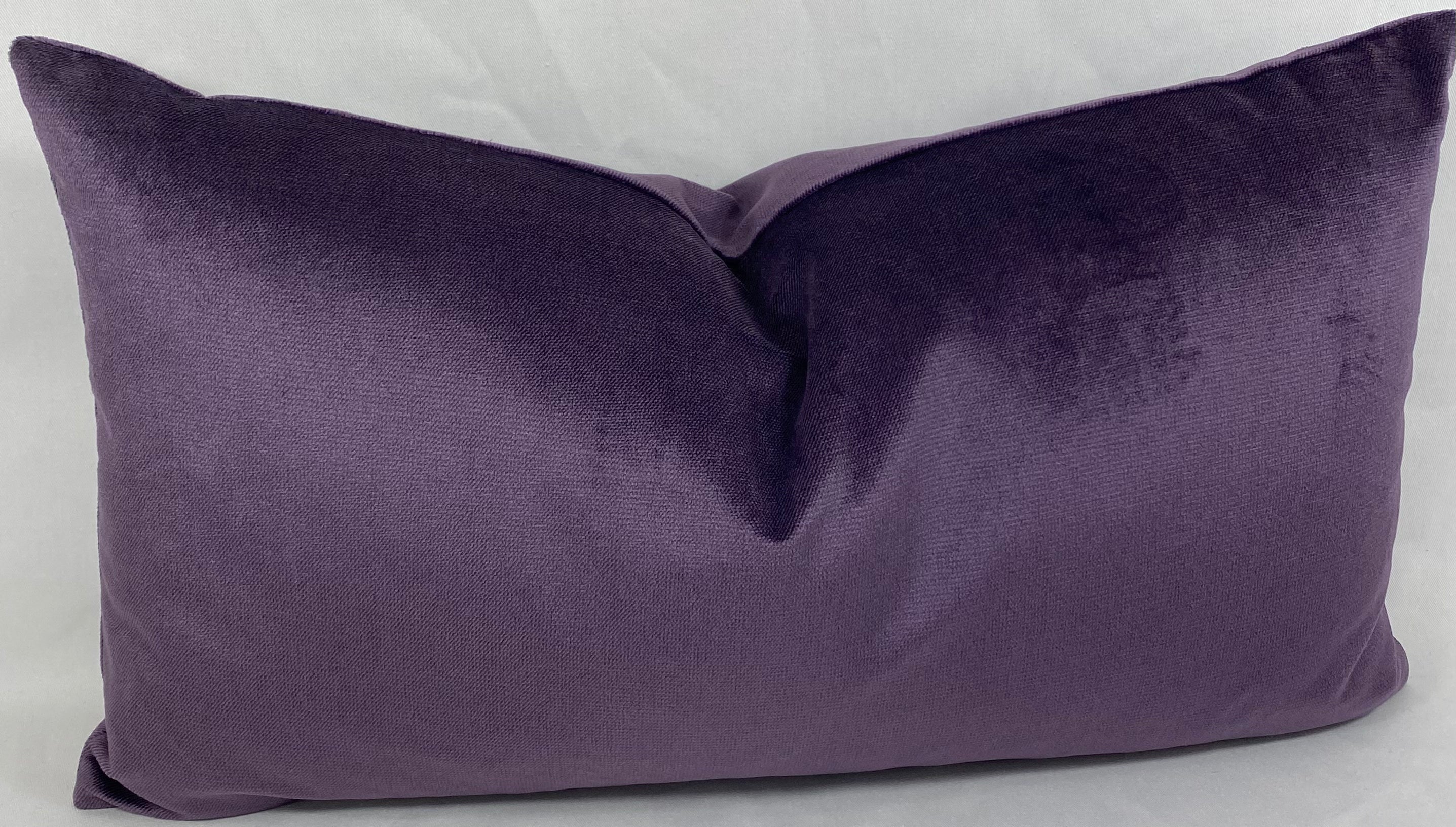 Luxury Lumbar Pillow – 24" × 14" – Belvedere Amethyst