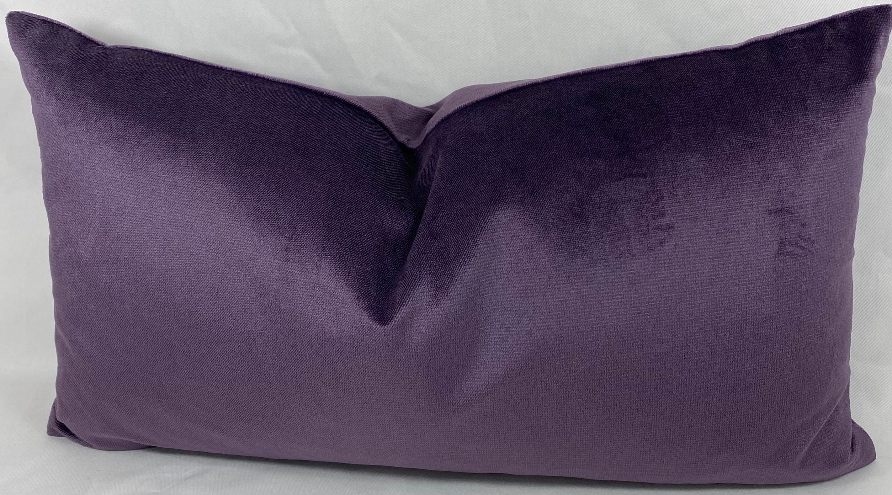 Luxury Lumbar Pillow – 24" × 14" – Belvedere Amethyst