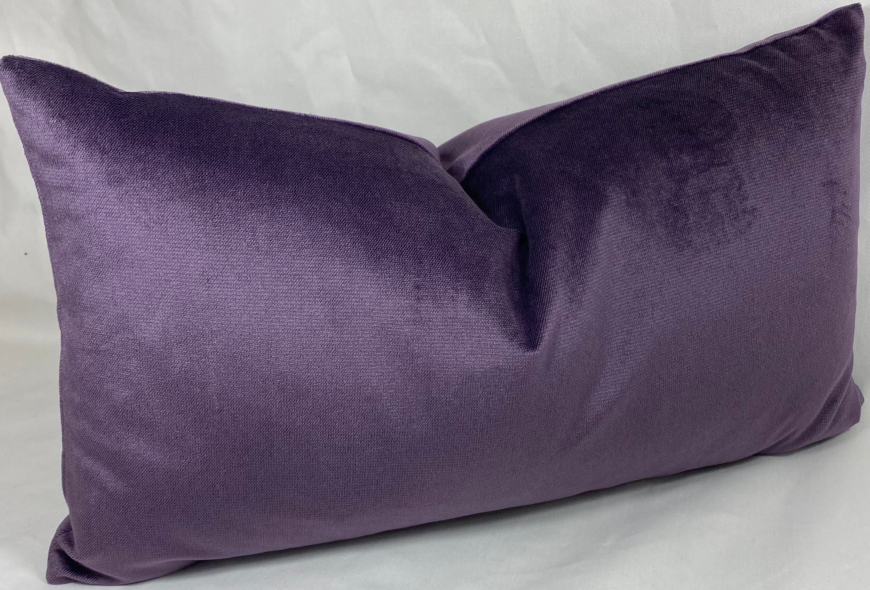 Luxury Lumbar Pillow – 24" × 14" – Belvedere Amethyst